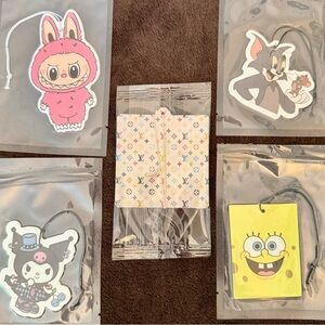 Character Air Freshener Lot - Kuromi, Tom & Jerry, SpongeBob, Labubu